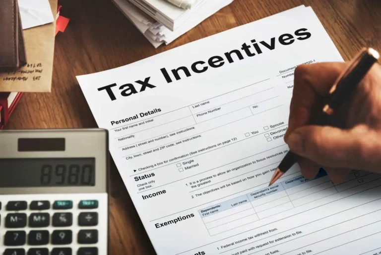 a person filling out a tax returns form